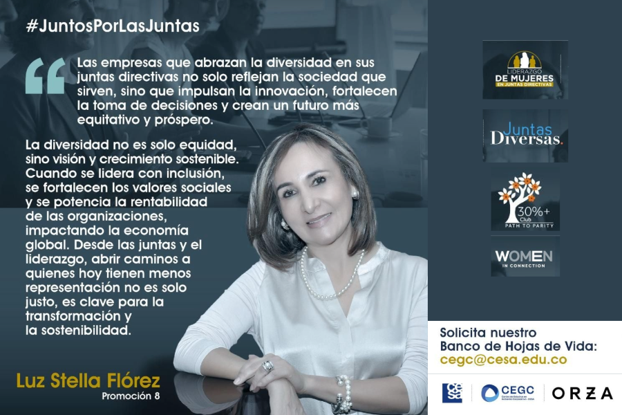 Juntos por las juntas: las empresas que integran diferentes voces en sus espacios de liderazgo reflejan mejor la sociedad a la que sirven.