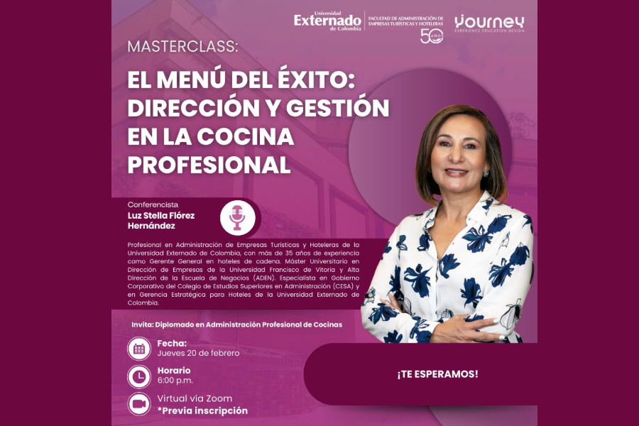 Te invitamos a la Masterclass: "El Menú del Éxito, Dirección y Gestión en la Cocina Profesional". Aprende estrategias clave para liderar y gestionar una cocina profesional de manera exitosa.